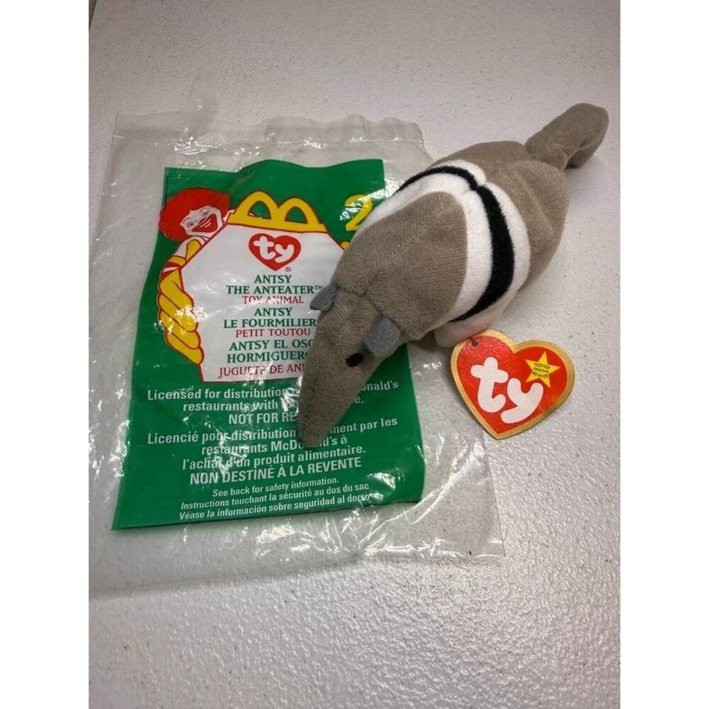 Ty Antsy The Ant Eater Teenie Beanie Baby McDonald’s Toy 7158